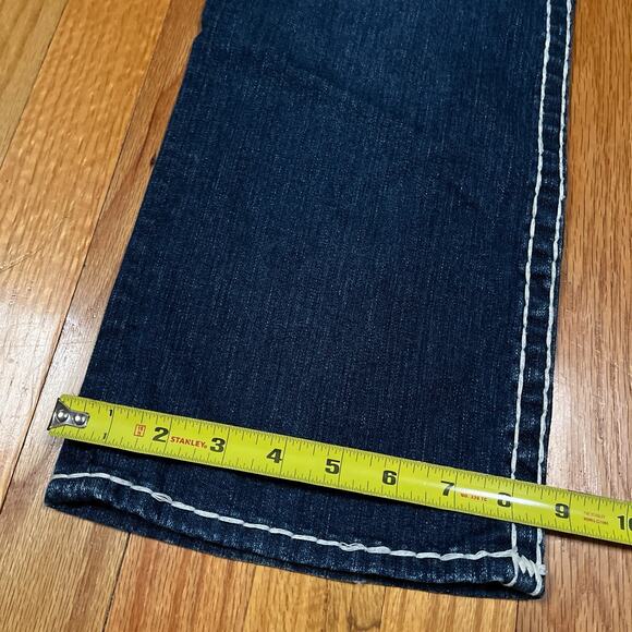True Religion Billy Super T Thick Stitch Flap Pockets Y2K USA 32 Tag 34x32 - Picture 8 of 11
